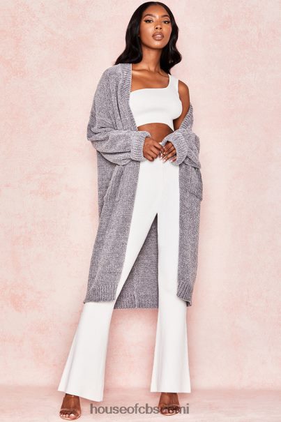 House of CB celine grey chenille slouchy neuletakki Z000Z1053 vaatetus