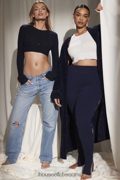 House of CB celine navy chenille slouchy neuletakki Z000Z1044 vaatetus