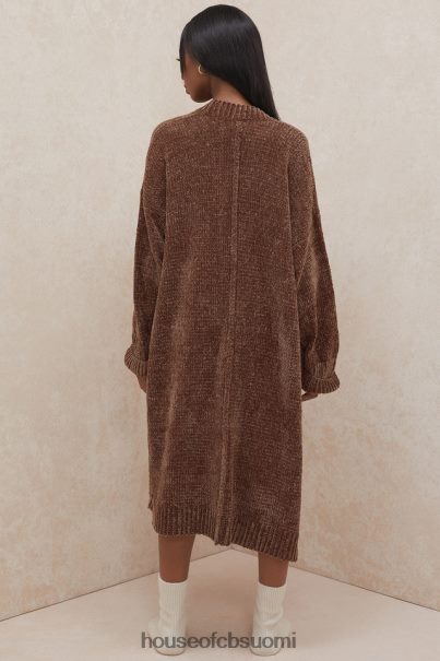 House of CB celine suklaa chenille slouchy neuletakki Z000Z1048 vaatetus