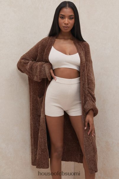 House of CB celine suklaa chenille slouchy neuletakki Z000Z1048 vaatetus