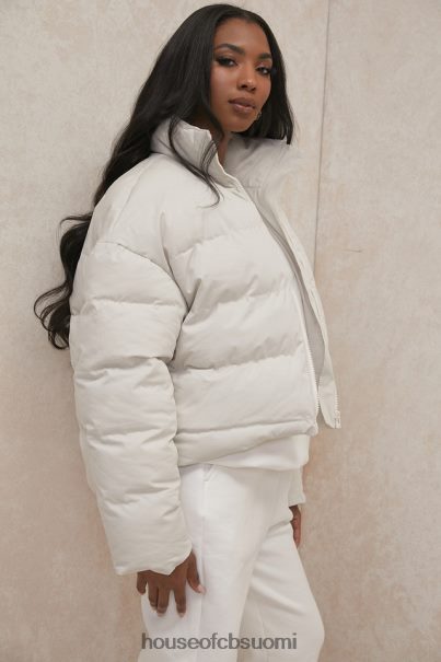 House of CB hero ivory oversized c-muotoinen puffitakki Z000Z1046 vaatetus
