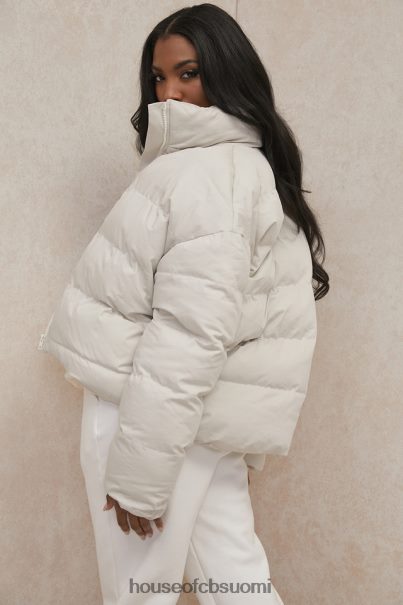 House of CB hero ivory oversized c-muotoinen puffitakki Z000Z1046 vaatetus