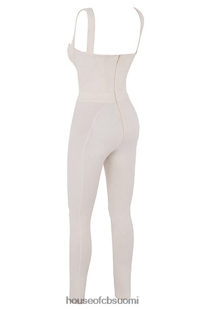 House of CB mallen whisper valkoinen stretch jersey jumpsuit Z000Z1058 vaatetus