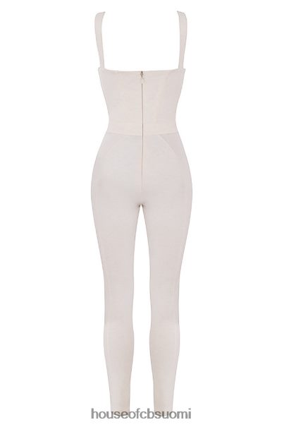 House of CB mallen whisper valkoinen stretch jersey jumpsuit Z000Z1058 vaatetus