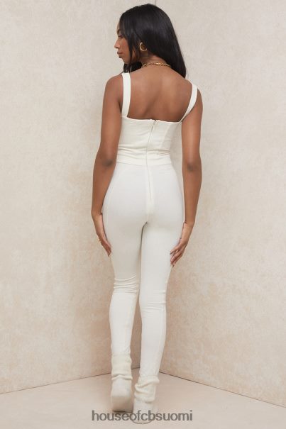 House of CB mallen whisper valkoinen stretch jersey jumpsuit Z000Z1058 vaatetus