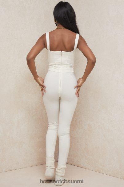 House of CB mallen whisper valkoinen stretch jersey jumpsuit Z000Z1058 vaatetus