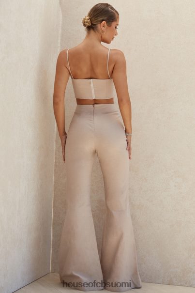 House of CB alesha beigenväriset tencel-pellavahousut Z000Z1013 vaatetus