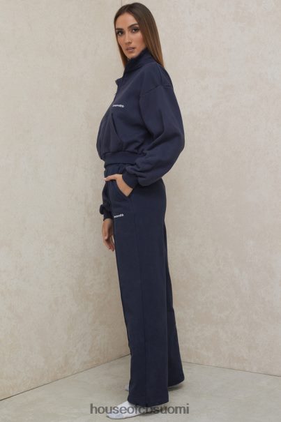House of CB dina navy suoralahkeiset collegehousut Z000Z1001 vaatetus