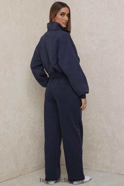 House of CB dina navy suoralahkeiset collegehousut Z000Z1001 vaatetus
