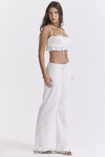House of CB frankie valkoiset broderie anglais -housut Z000Z859 vaatetus