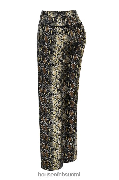 House of CB serina snake print vegaaniset nahkahousut Z000Z835 vaatetus