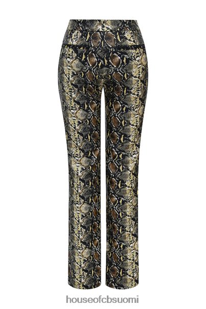 House of CB serina snake print vegaaniset nahkahousut Z000Z835 vaatetus