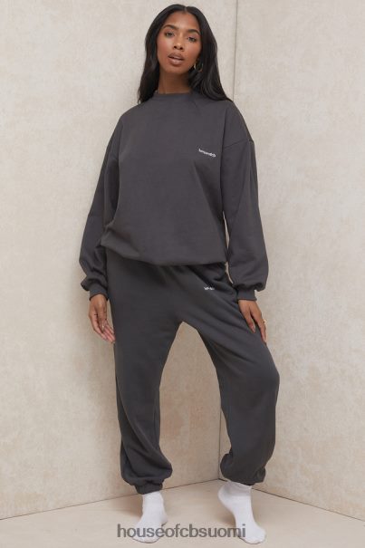 House of CB sky charcoal fleece selkä lenkkihousut Z000Z998 vaatetus