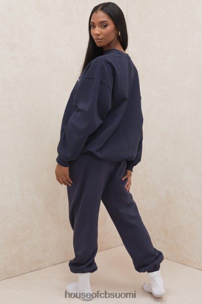 House of CB sky navy fleece selkä lenkkihousut Z000Z1007 vaatetus