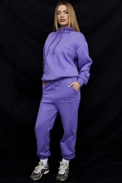 House of CB sky purppura fleece selkä lenkkihousut Z000Z947 vaatetus