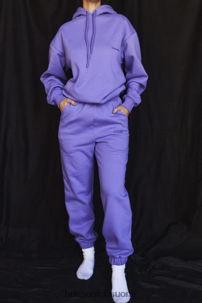 House of CB sky purppura fleece selkä lenkkihousut Z000Z947 vaatetus