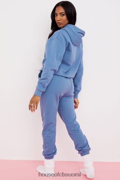 House of CB taivas taivaansininen fleece selkä lenkkihousut Z000Z977 vaatetus