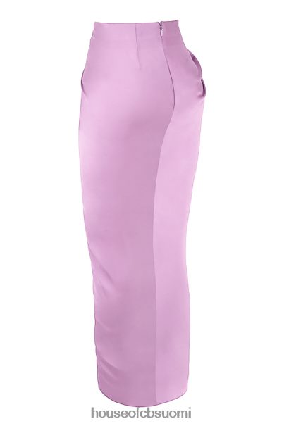 House of CB Constance lila silkkinen satiininen draped hame Z000Z963 vaatetus