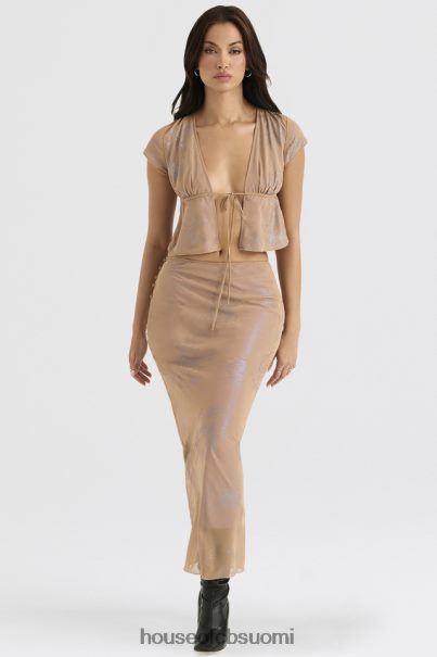 House of CB dyana shimmer cafe au lait bias cut maxi hame Z000Z890 vaatetus