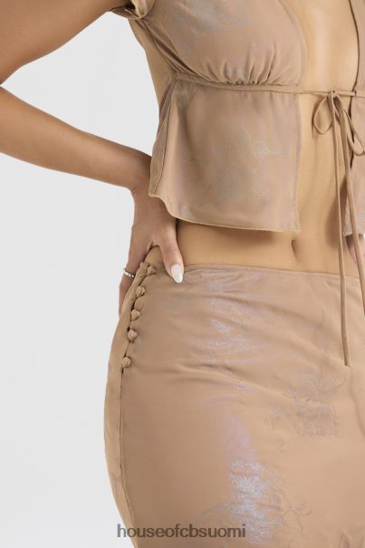 House of CB dyana shimmer cafe au lait bias cut maxi hame Z000Z890 vaatetus