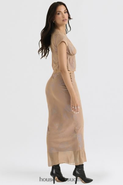 House of CB dyana shimmer cafe au lait bias cut maxi hame Z000Z890 vaatetus