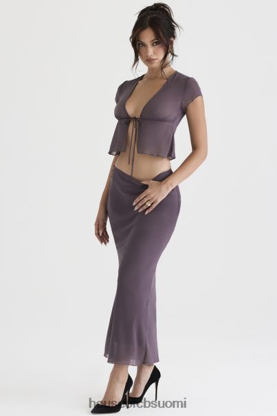 House of CB dyana tumman mauve bias leikkaus maxi hame Z000Z904 vaatetus