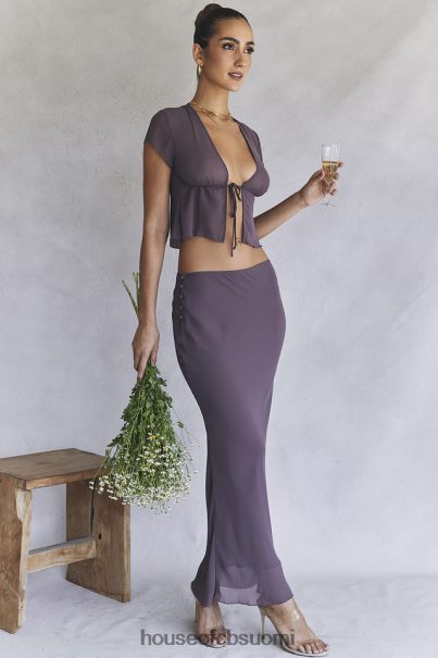 House of CB dyana tumman mauve bias leikkaus maxi hame Z000Z904 vaatetus