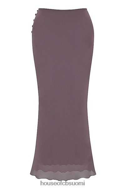 House of CB dyana tumman mauve bias leikkaus maxi hame Z000Z904 vaatetus