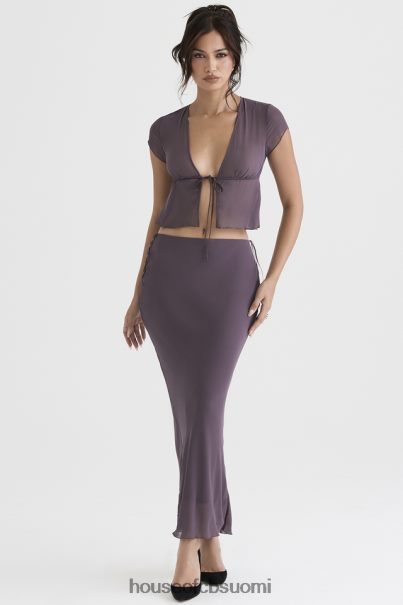 House of CB dyana tumman mauve bias leikkaus maxi hame Z000Z904 vaatetus