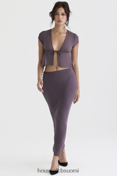 House of CB dyana tumman mauve bias leikkaus maxi hame Z000Z904 vaatetus
