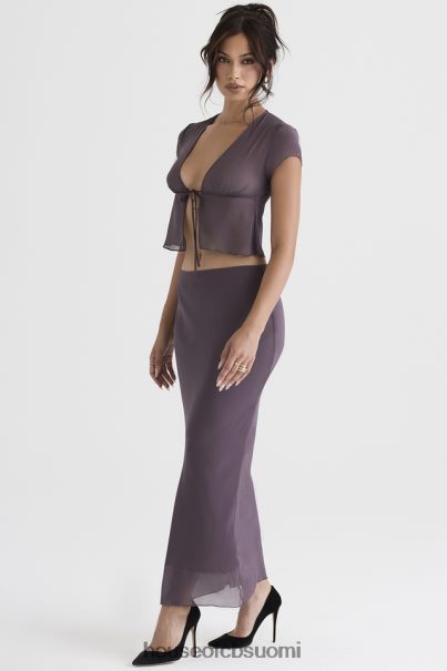 House of CB dyana tumman mauve bias leikkaus maxi hame Z000Z904 vaatetus