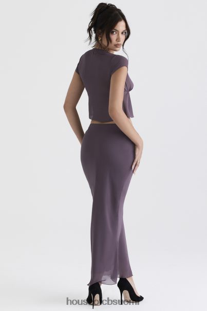 House of CB dyana tumman mauve bias leikkaus maxi hame Z000Z904 vaatetus