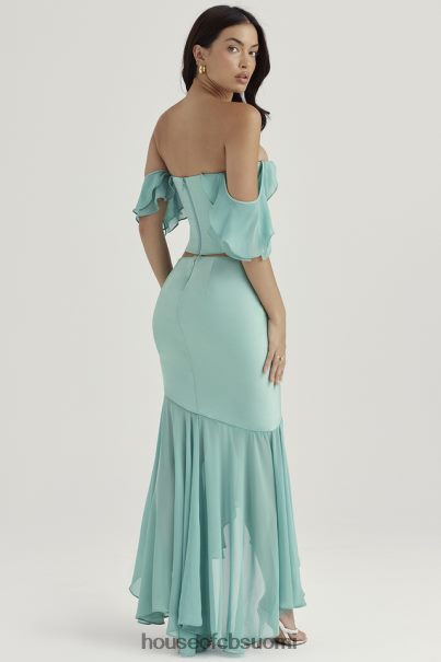 House of CB lila jade röyhelöinen maxihame Z000Z915 vaatetus