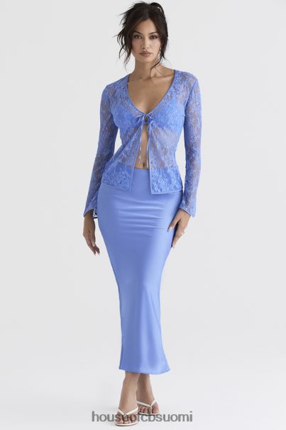 House of CB clara blue satin bias cut midi hame Z000Z902 vaatetus