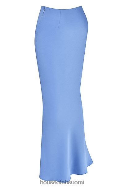 House of CB clara blue satin bias cut midi hame Z000Z902 vaatetus