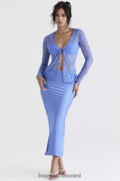 House of CB clara blue satin bias cut midi hame Z000Z902 vaatetus