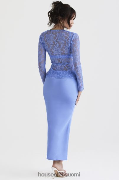 House of CB clara blue satin bias cut midi hame Z000Z902 vaatetus