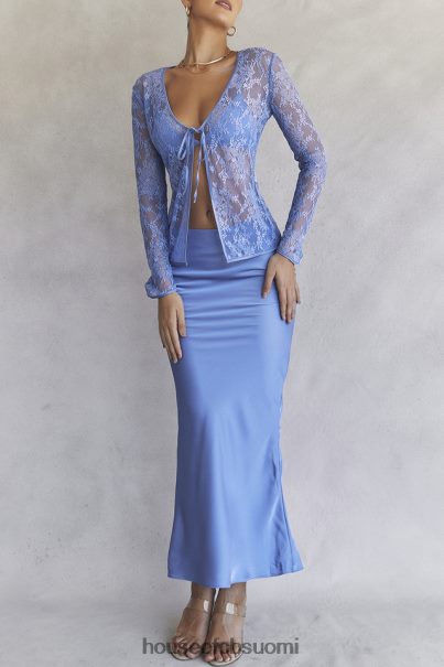 House of CB clara blue satin bias cut midi hame Z000Z902 vaatetus