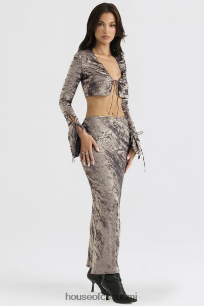 House of CB clara pewter bias leikattu midi hame Z000Z895 vaatetus