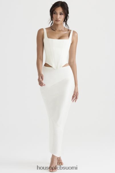 House of CB colette ivory satiini bias leikkaus midi hame Z000Z911 vaatetus