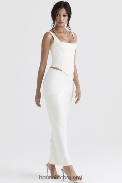 House of CB colette ivory satiini bias leikkaus midi hame Z000Z911 vaatetus