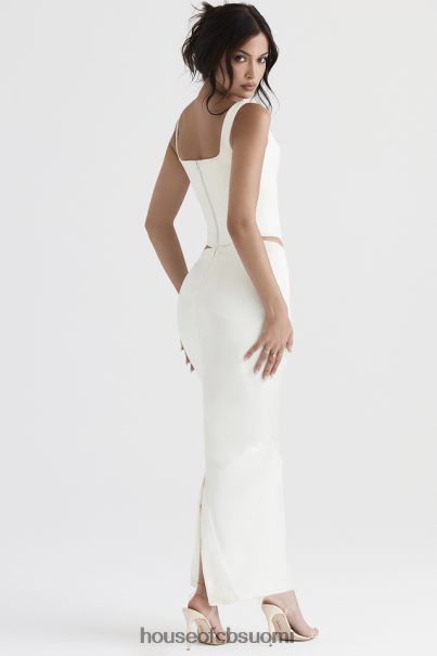 House of CB colette ivory satiini bias leikkaus midi hame Z000Z911 vaatetus