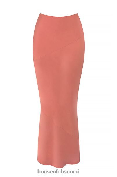 House of CB colette rose satiininen matalavyötäröinen midihame Z000Z948 vaatetus