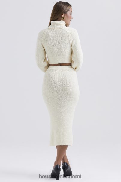 House of CB mishka cream pehmeä boucle neulottu midihame Z000Z831 vaatetus