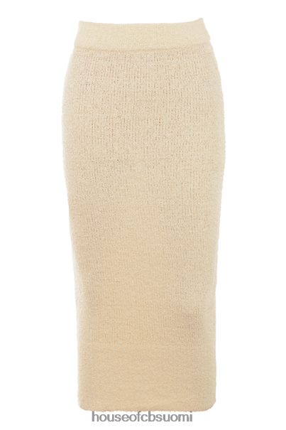 House of CB mishka cream pehmeä boucle neulottu midihame Z000Z831 vaatetus