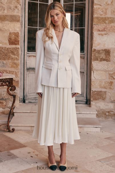 House of CB suzette ivory rypytetty midihame Z000Z839 vaatetus