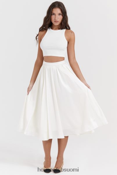 House of CB suzette ivory rypytetty midihame Z000Z839 vaatetus