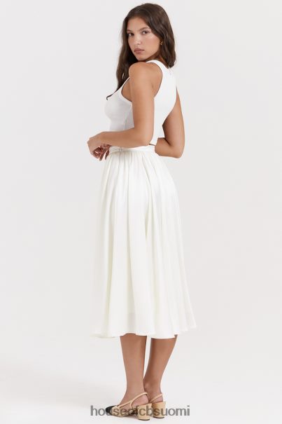 House of CB suzette ivory rypytetty midihame Z000Z839 vaatetus