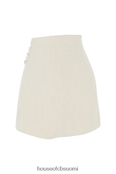 House of CB tayo beige pellavaa rypytetty vyötärö minihame Z000Z970 vaatetus