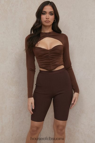 House of CB verona suklaa side sykli shortsit Z000Z980 vaatetus